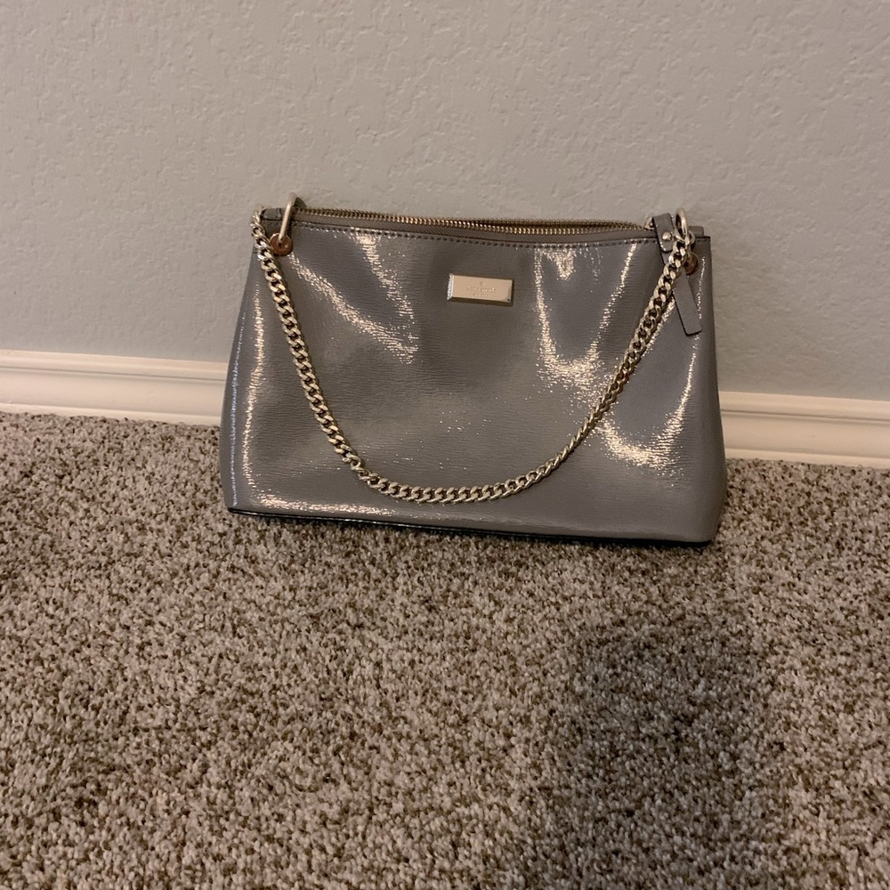 Kate Spade Gray Patent Crossbody